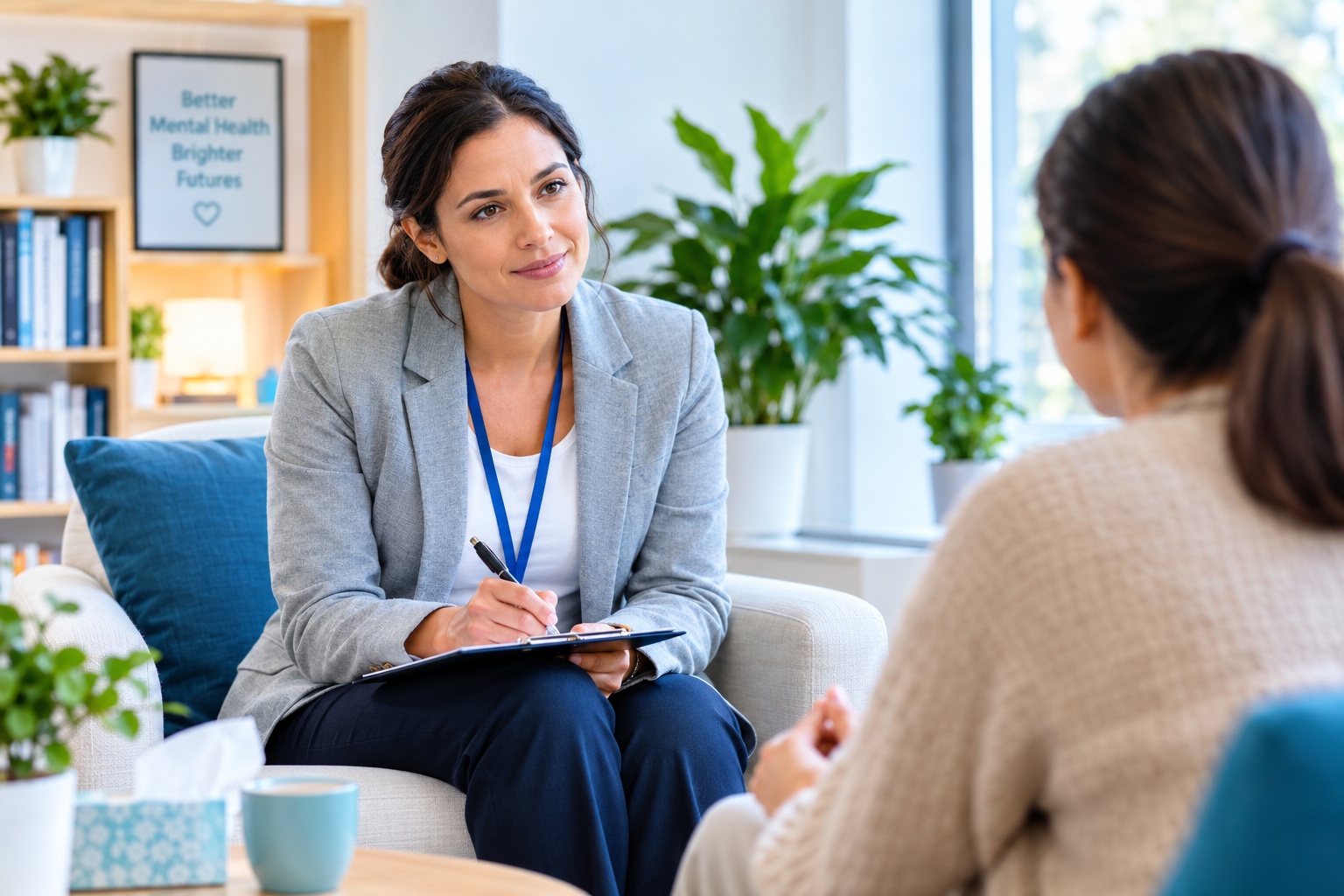 Mental health consultation between clinician and patient